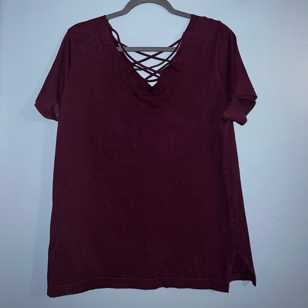 PINK maroon T-shirt